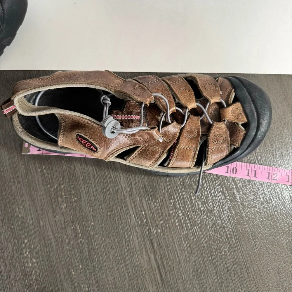 Keen Newport Brown Leather Sandals Shoes Waterproof 10